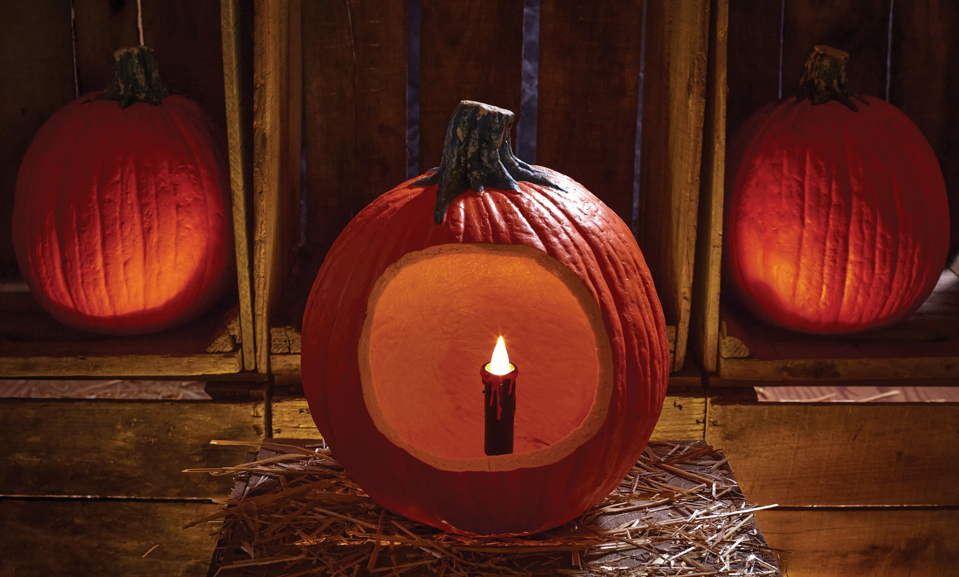 3" LED Flicker Candle for Pumpkins