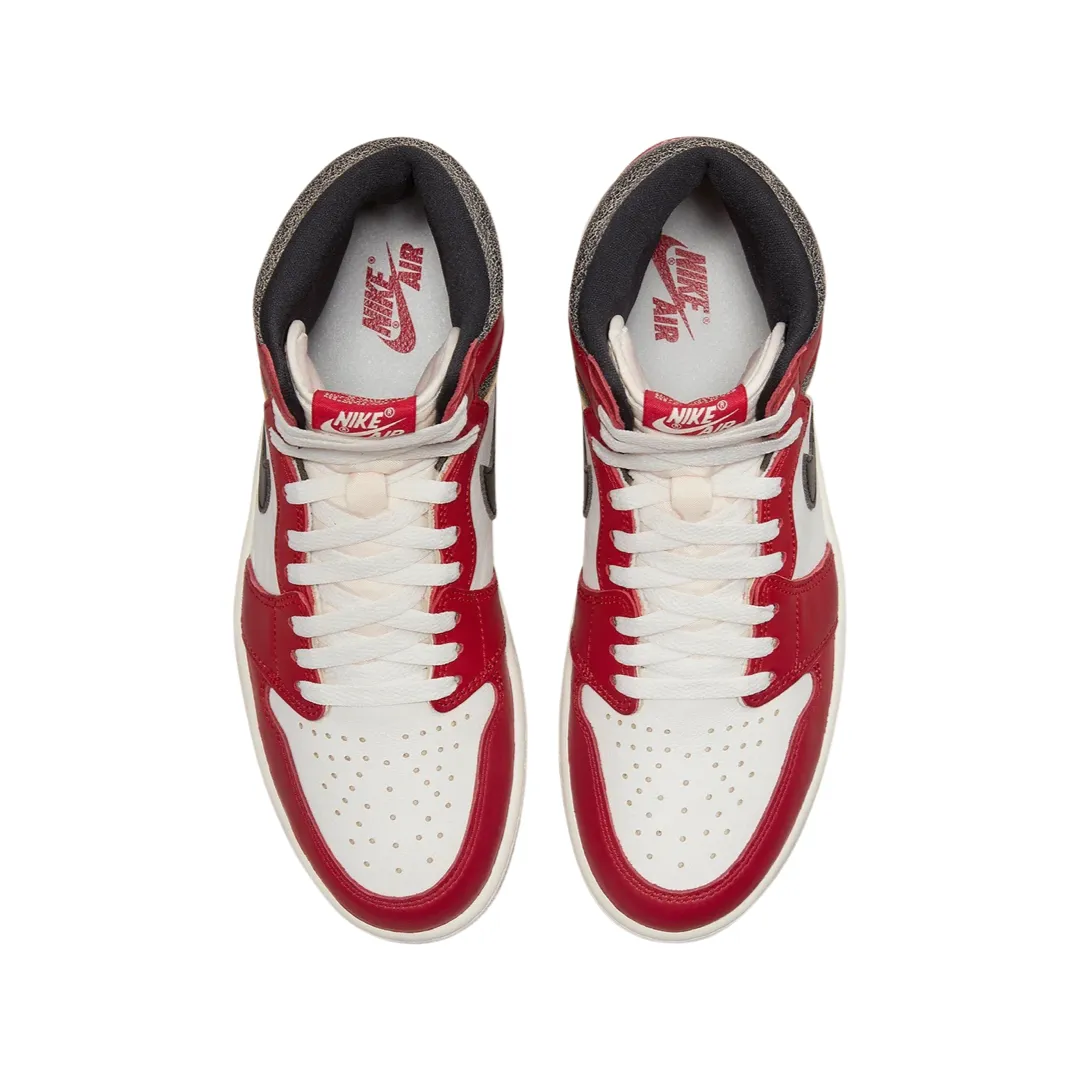 Air Jordan 1 High Retro Lost and Found Varsity Red Black Sail Muslin