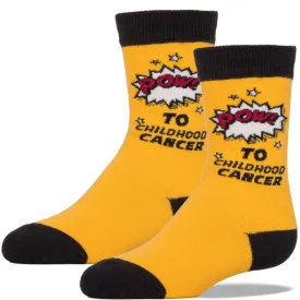 American Cancer Society POW To Cancer Children's Crew Socks