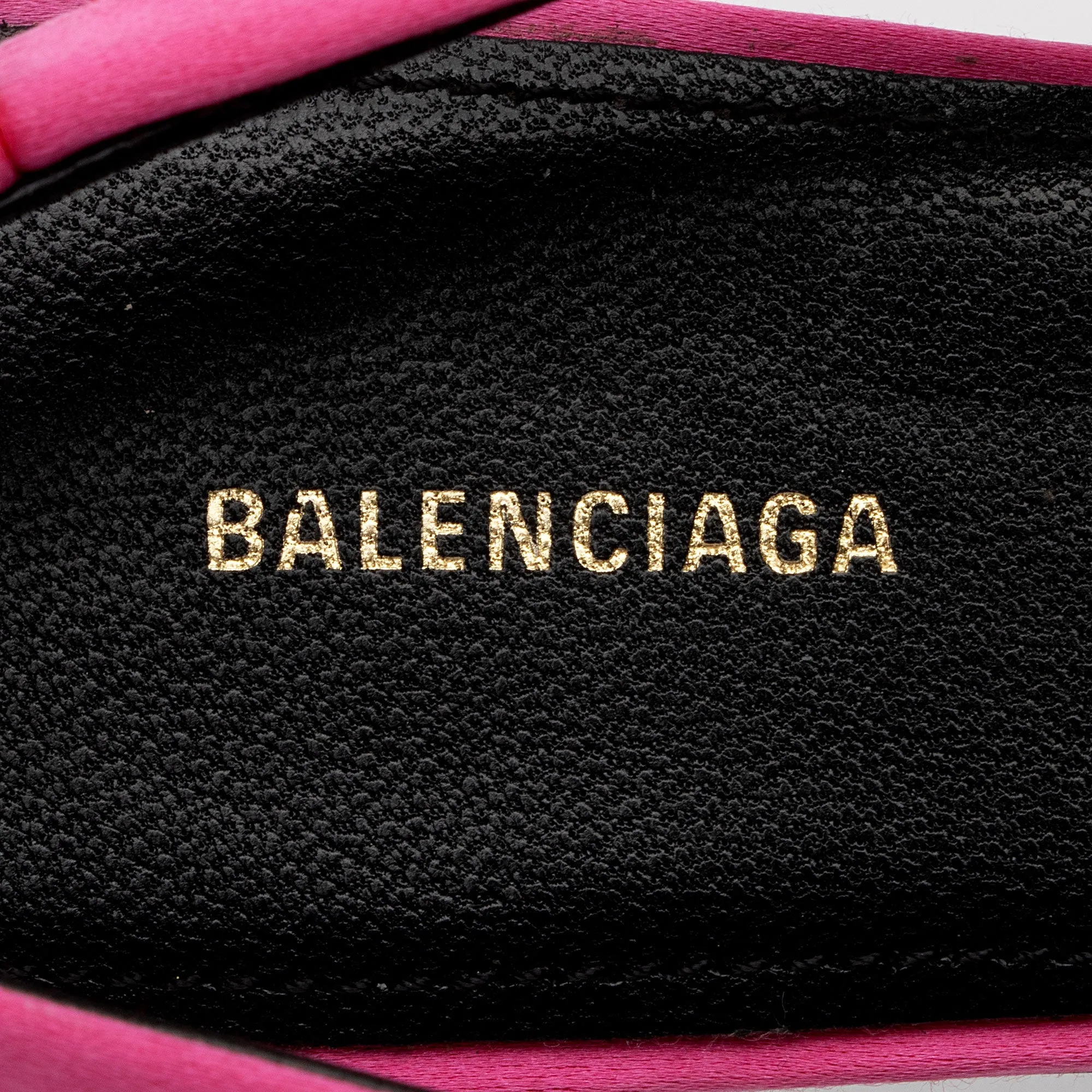 Balenciaga Satin BB Knife Slingback Flats - Size 6 / 36