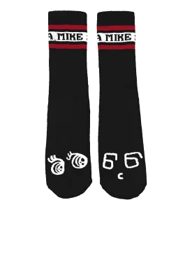 Boris & Oatmeal Black Socks