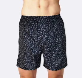 Boxer short - Black leaf print