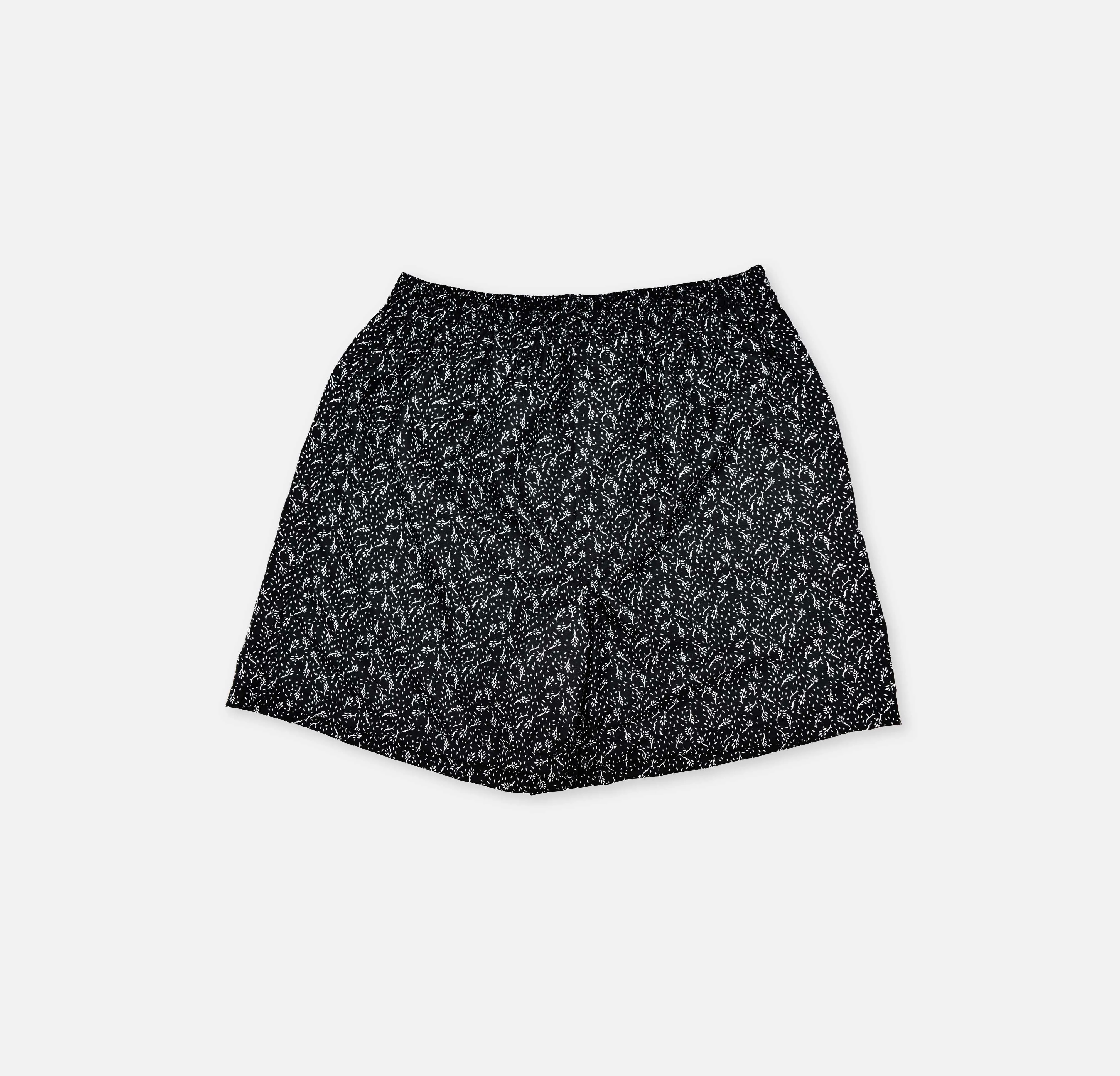 Boxer short - Black leaf print