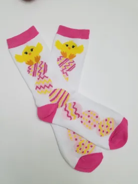 Chick on Eggs Crew Socks