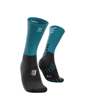 Compressport Mid Compression Socks ( XU00005B5028) - Mosaic Blue/Black