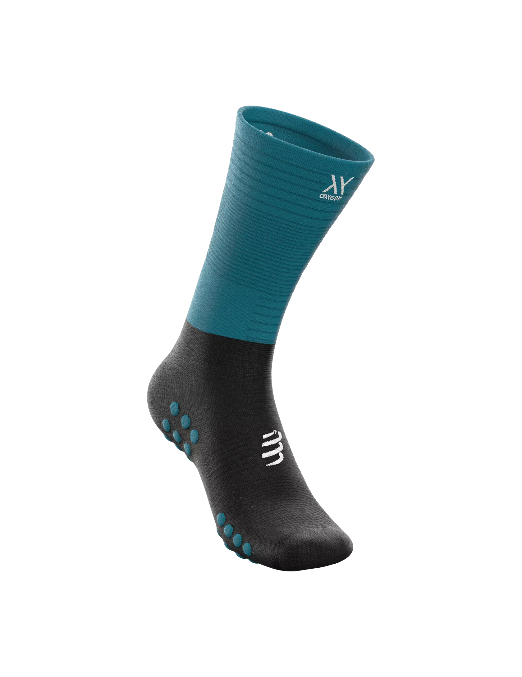 Compressport Mid Compression Socks ( XU00005B5028) - Mosaic Blue/Black