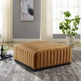 Conjure Channel Tufted Performance Velvet Ottoman by Modway