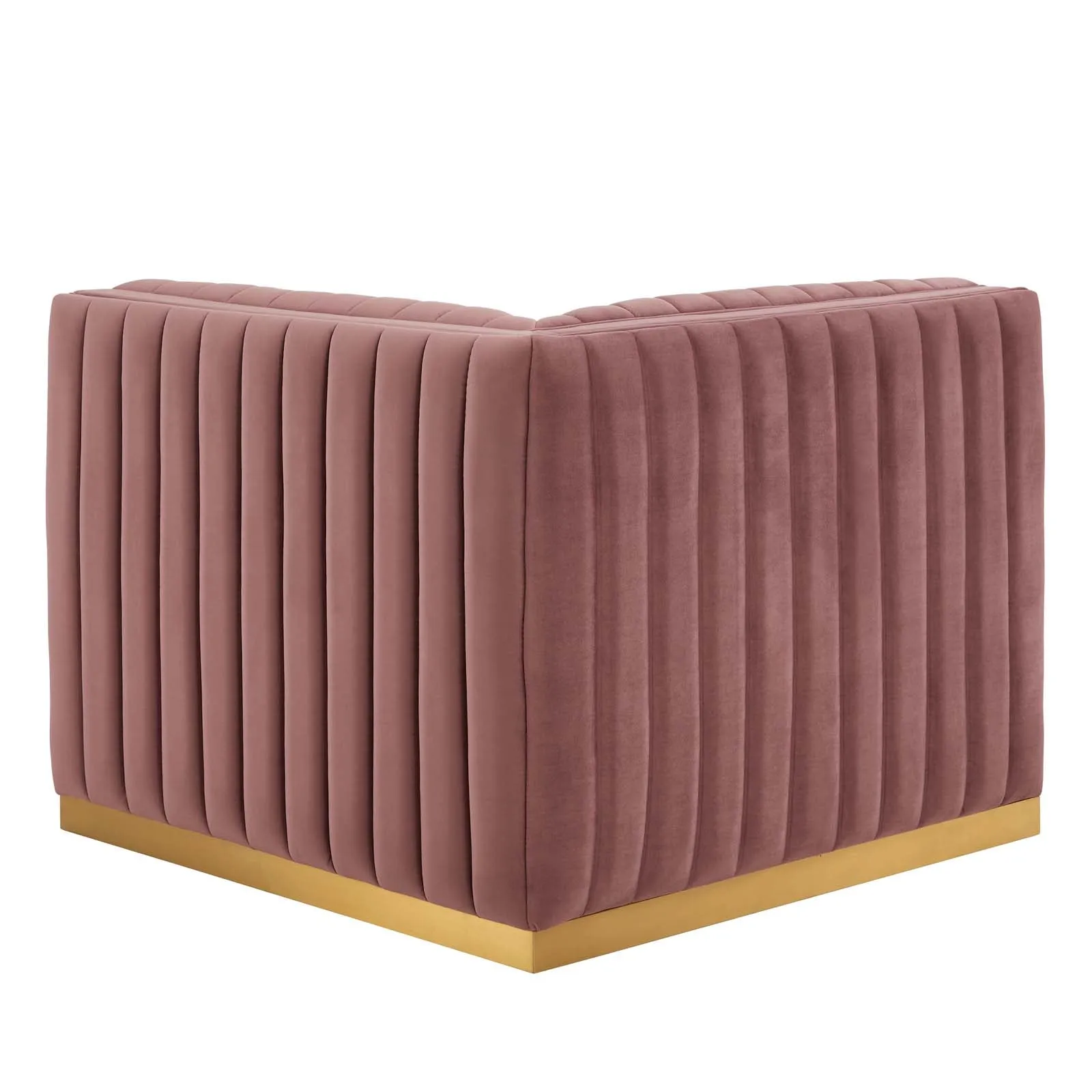 Conjure Channel Tufted Performance Velvet Right Corner Chair by Modway