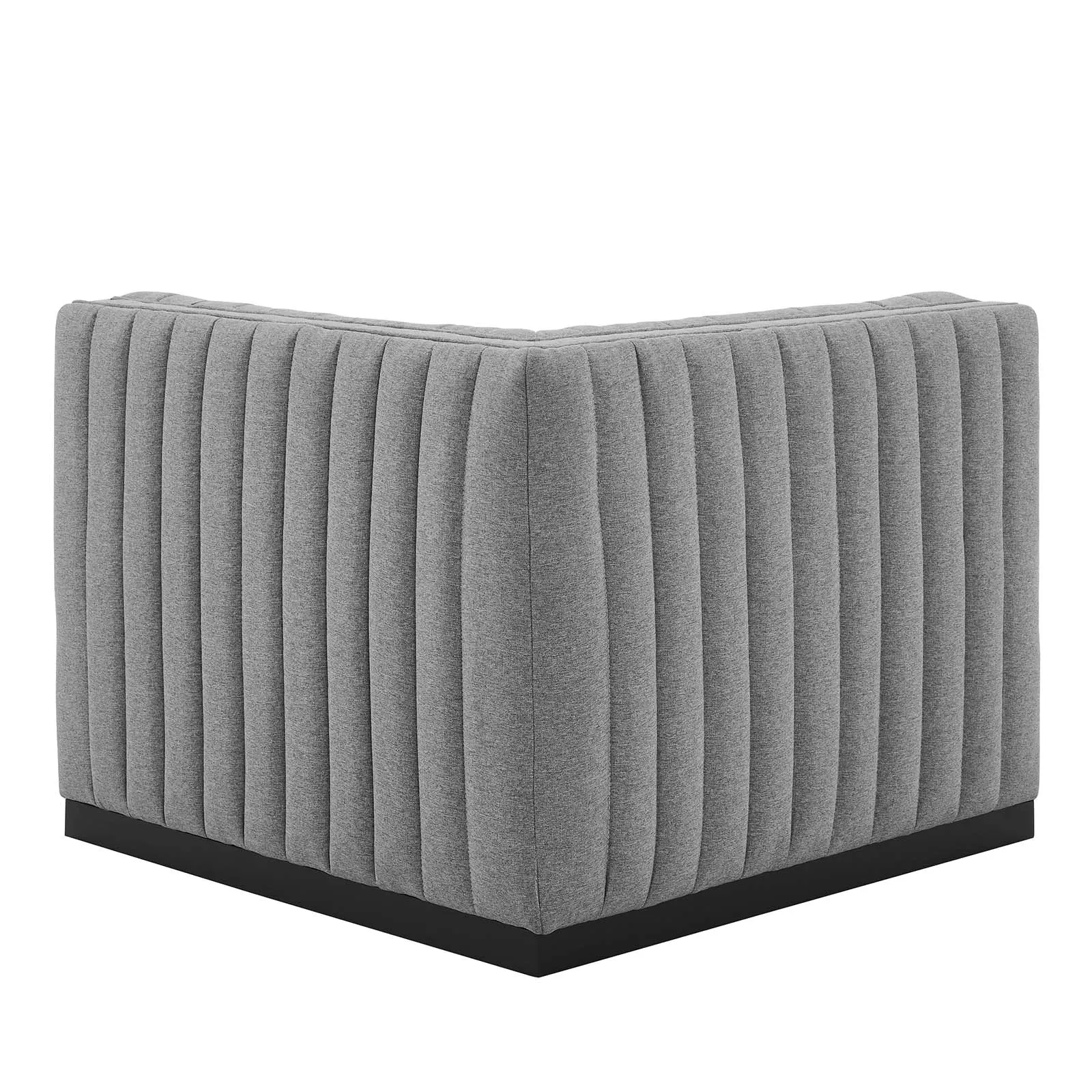 Conjure Channel Tufted Upholstered Fabric Left Corner Chair by Modway