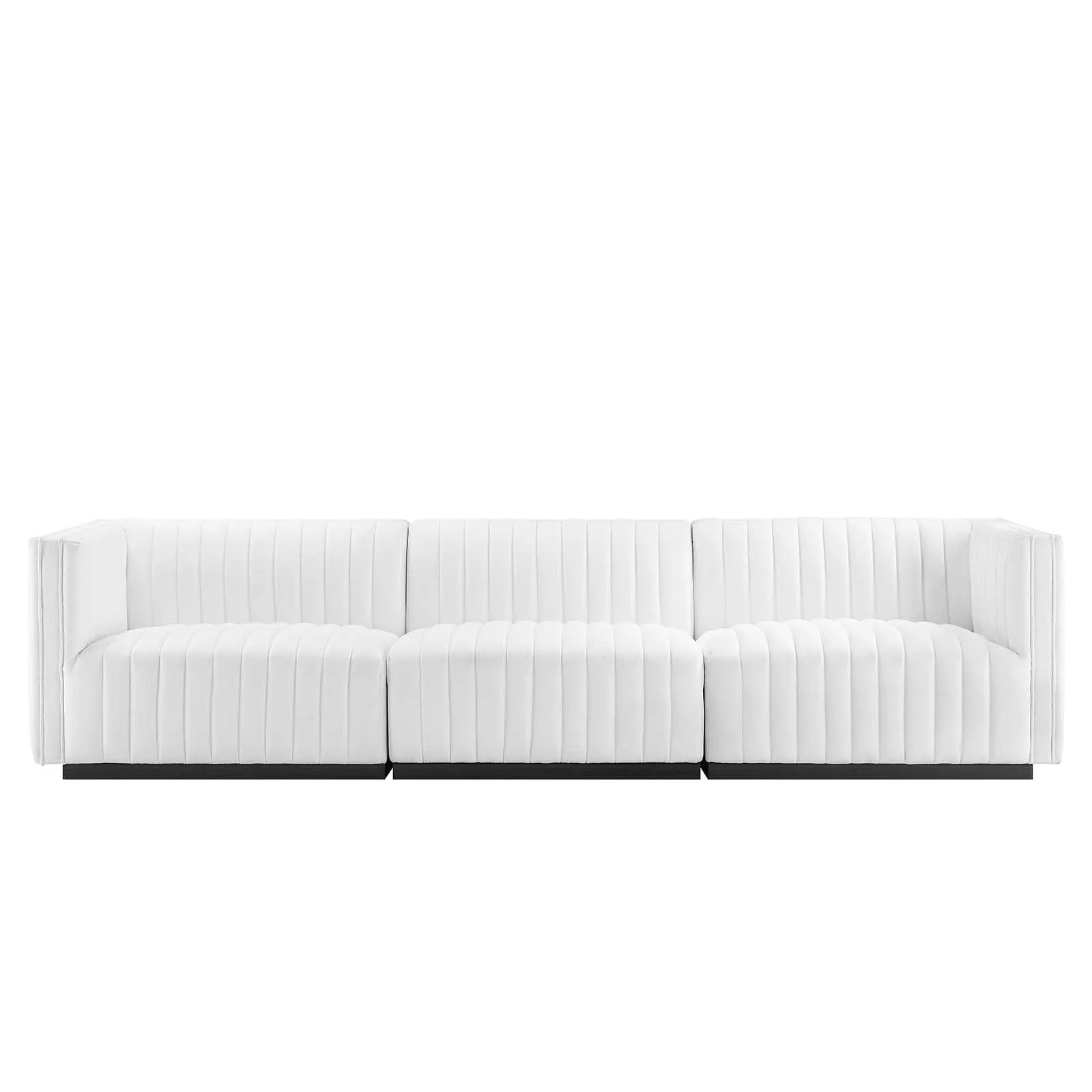 Conjure Channel Tufted Upholstered Fabric Sofa by Modway