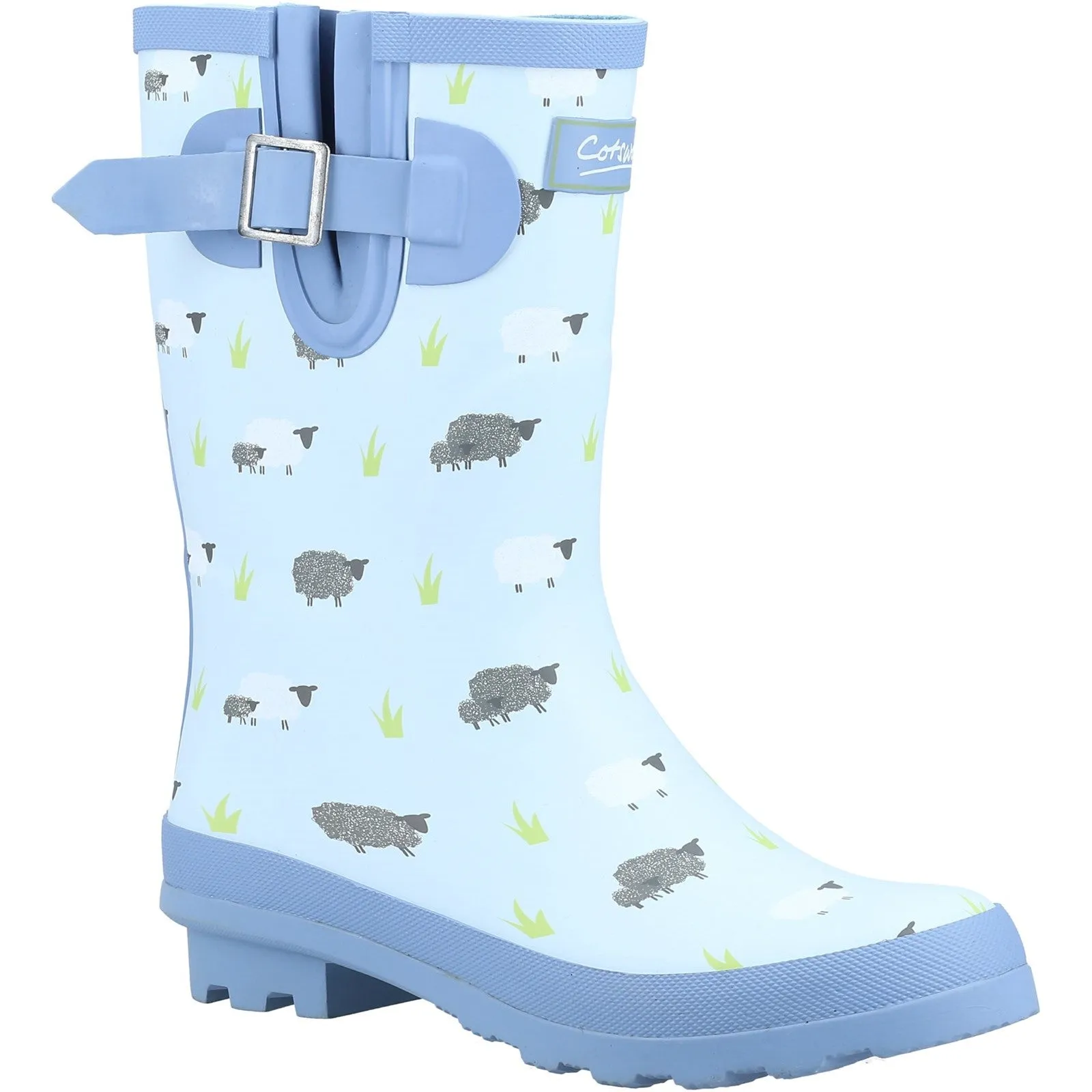 Cotswold Farmyard Womens Printed Mid Wellington