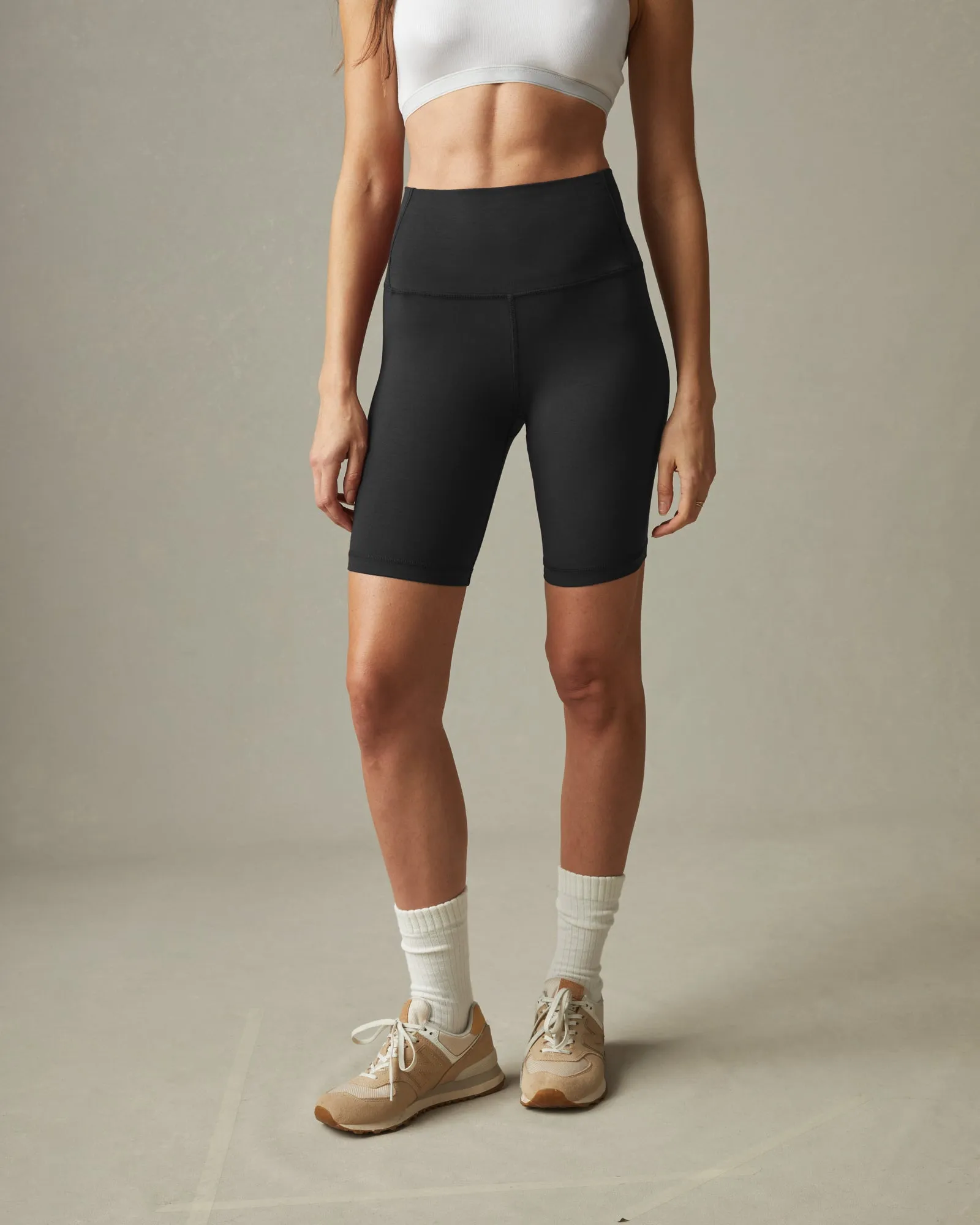 Cotton Stretch Biker Short - Meteorite