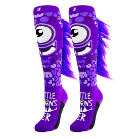 Crazy - Purple Monster Socks