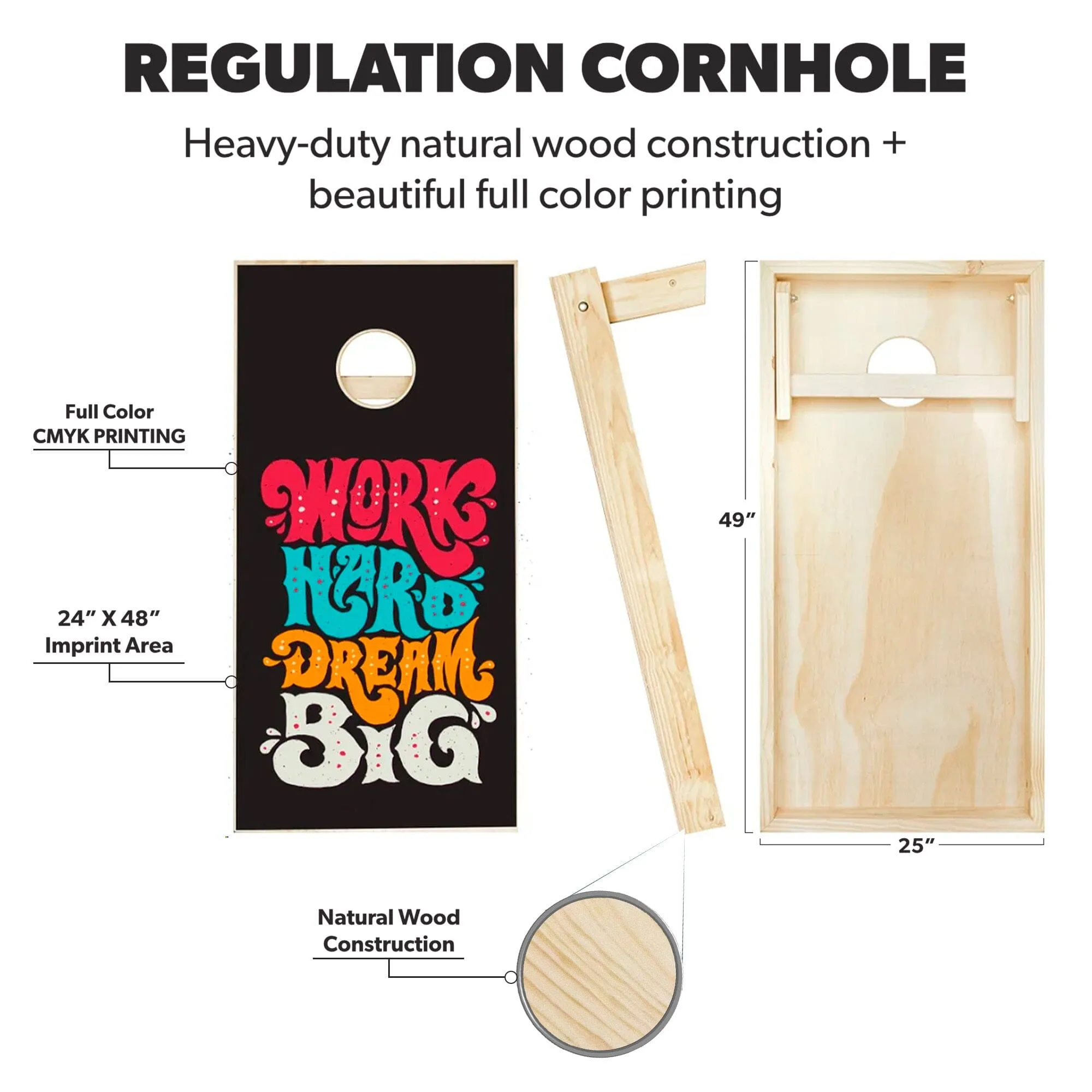 Custom Regulation Cornhole Board