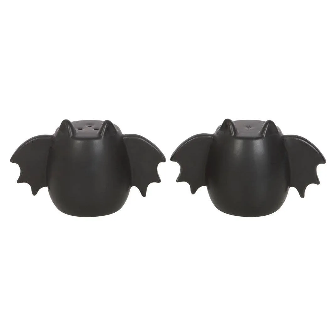 Gothic Bat Wing Salt and Pepper Shakers