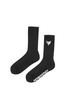 HEART LOGO BLACK SOCKS