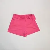 Hot Pink Side Bow Detail Shorts