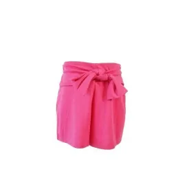 Hot Pink Side Bow Detail Shorts