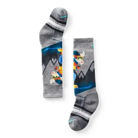 Kids' Wintersport Full Cushion Mountain Moose Pattern Over The Calf Socks