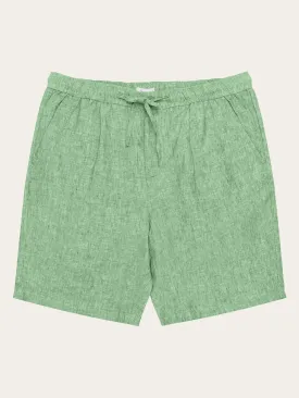 Loose Linen shorts - Shale Green